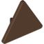 Набор LEGO Roadsign Clip-on  2.2 x  2.667 Triangular, Коричневый