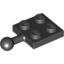 Набор LEGO Plate 2 x 2 with Towball, Черный