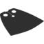 Набор LEGO Minifig Cape Cloth, Standard - Traditional Starched Fabric, Черный