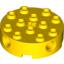 Набор LEGO Brick Round 4 x 4 with Holes, Желтый