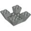 Набор LEGO Slope Inverted 65Г‚В° 6 x 6 x 2 Quad with Cutouts, Светло-серый