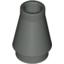 Набор LEGO Cone 1 x 1 [No Top Groove], Темно-серый