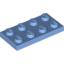 Набор LEGO Plate 2 x 4, Medium Blue