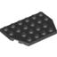 Набор LEGO Wedge Plate 4 x 6 Cut Corners, Черный