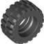 Набор LEGO Tyre 30.4 x 14 Offset Tread, Черный