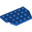 Набор LEGO Wedge Plate 4 x 6 Cut Corners, Голубой