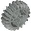 Набор LEGO Technic Gear 20 Tooth Double Bevel with Axle Hole Type 2 [X Opening], Светло-серый