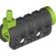 Набор LEGO Technic Competition Cannon, Round Bottom with Lime Ends, Черный