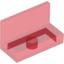 Набор LEGO Panel 1 x 2 x 1 [Square Corners], Прозрачный красный