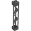 Набор LEGO Support 2 x 2 x 10 Girder Triangular Vertical - Type 1 - Solid Top, 3 Posts, Черный