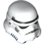Набор LEGO Minifig Helmet SW Stormtrooper, Dotted Mouth Print, Белый