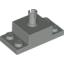 Набор LEGO Brick Special 2 x 2 with Top Pin and 1 x 2 Side Plates, Светло-серый