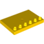 Набор LEGO Duplo Tile, Modified 4 x 6 with Studs on Edge, Желтый
