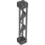Набор LEGO Support 2 x 2 x 10 Girder Triangular Vertical - Type 1 - Solid Top, 3 Posts, Темно-серый