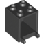 Набор LEGO Box 2 x 2 x 2 [Hollow Studs], Черный