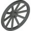 Набор LEGO Wheel Wagon Huge (43mm D.), Темно-серый