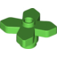 Набор LEGO Plant Flower 2 x 2 Leaves - Angular, Ярко-зеленый