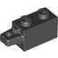 Набор LEGO Hinge Brick 1 x 2 Locking with 1 Finger Horizontal End, Черный