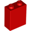 Набор LEGO Brick 1 x 2 x 2 with Inside Axle Holder, Красный
