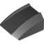 Набор LEGO Brick Curved 2 x 2 Lip, No Studs, Черный
