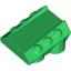 Набор LEGO Brick 2 x 2 No Studs, Sloped with 3 Side Pistons Raised Edges, Зеленый
