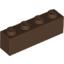 Набор LEGO Brick 1 x 4, Коричневый