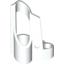 Набор LEGO Technic Fairing # 5 Small Short, Large Hole, Side A, Белый