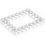 Набор LEGO Technic Brick 6 x 8 with Open Center 4 x 6, Trans-Clear