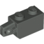 Набор LEGO Hinge Brick 1 x 2 Locking with 1 Finger Vertical End, Темно-серый