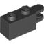 Набор LEGO Hinge Brick 1 x 2 Locking with 2 Fingers Horizontal End, Черный