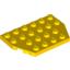 Набор LEGO Wedge Plate 4 x 6 Cut Corners, Желтый