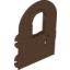 Набор LEGO Door 1 x 4 x 6 Round Top with Window and Keyhole, Nonreinforced Edge, Коричневый
