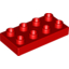 Набор LEGO Plate 2 x 4, Красный