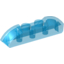 Набор LEGO Brick Curved 1 x 4 with Sloped Ends and Two Top Studs, Trans-Dark Blue