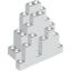 Набор LEGO Rock Panel Triangular 3 x 8 x 7 (aka LURP), Белый