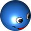 Набор LEGO Duplo Ball for Ball Tube with Red Open Mouth Smile and Black and White Eyes Print, Голубой
