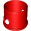 Набор LEGO Duplo Ball Tube Straight with Opposing Oval Holes, Красный