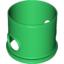 Набор LEGO Duplo Ball Tube Straight with Opposing Oval Holes, Зеленый
