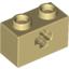 Набор LEGO Technic Brick 1 x 2 with Axle Hole Type 1, Tan