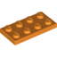 Набор LEGO Plate 2 x 4, Оранжевый