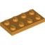 Набор LEGO Plate 2 x 4, Medium Orange