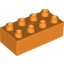 Набор LEGO Brick 2 x 4, Оранжевый