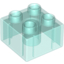 Набор LEGO Brick 2 x 2, Trans-Light Blue