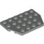 Набор LEGO Wedge Plate 4 x 6 Cut Corners, Светло-серый