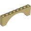 Набор LEGO Brick Arch 1 x 8 x 2, Tan