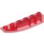 Набор LEGO Slope Curved 6 x 1 Inverted, Прозрачный красный