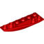 Набор LEGO Wedge 6 x 2 Inverted Left, Красный