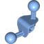 Набор LEGO Bionicle Ball Joint 4 x 4 x 2 90 Degree with 2 Ball Joints and Axle hole, Medium Blue