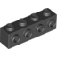 Набор LEGO Brick Special 1 x 4 with 4 Studs on One Side, Черный