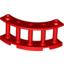Набор LEGO Fence Spindled 4 x 4 x 2 Quarter Round, Красный